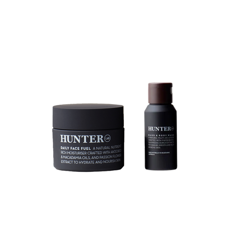 Hunter Lab Face Fuel & Body Wash Travel Duo