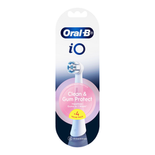 Load image into Gallery viewer, iO Clean &amp; Gum Protect White Electric Toothbrush Replacement Heads, 4pk