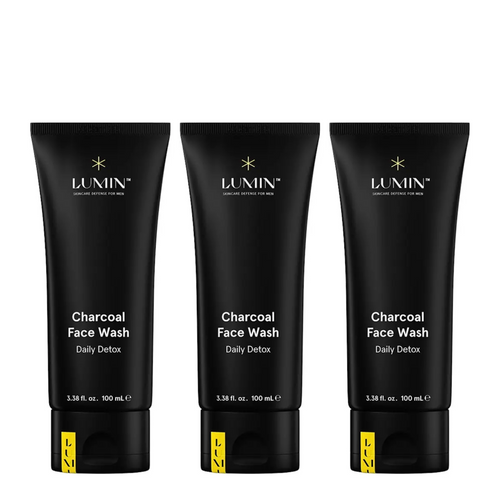Lumin Charcoal Face Wash Daily Detox 100ml Trio Bundle