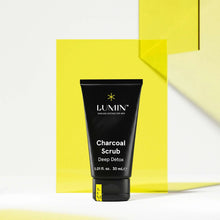 Load image into Gallery viewer, Lumin Charcoal Scrub Trio Bundle