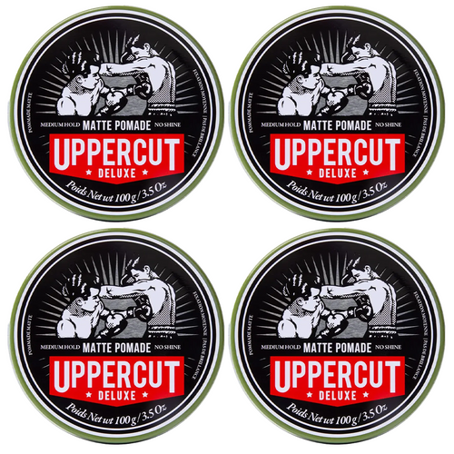 Uppercut Deluxe Matte Pomade 100g Quad Bundle