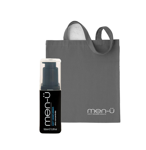 men-ü Matt Moisturiser 100ml & Tote Bag Duo