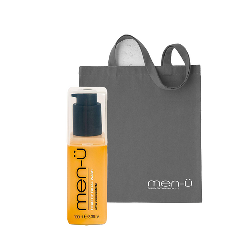 men-ü Healthy Facial Wash 100ml & Tote Bag Duo