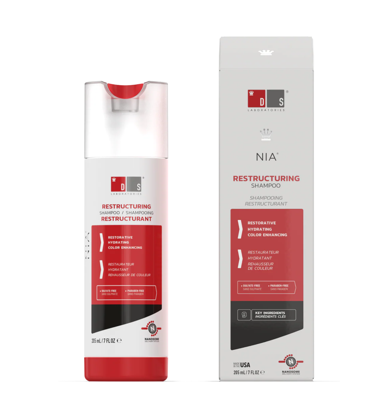 DS Laboratories Nia Restructuring Shampoo 205ml