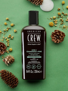 American Crew 3-in-1 Relaxing Chamomile + Pine 450ml