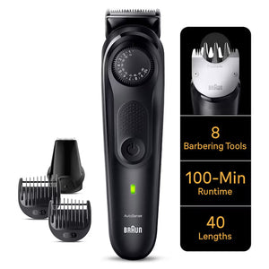 Braun Series 7 Professional Waterproof Beard Trimmer with Travel Case and Charging Stand BT7440