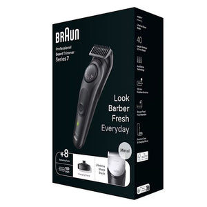 Braun Series 7 Professional Waterproof Beard Trimmer with Travel Case and Charging Stand BT7440