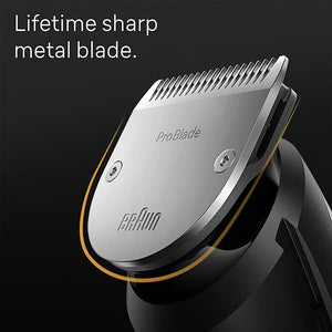 Braun Series 7 Professional Waterproof Beard Trimmer with Travel Case and Charging Stand BT7440