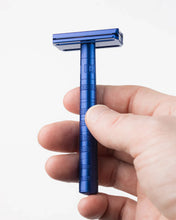 Load image into Gallery viewer, Henson Shaving AL13-M DE Safety Razor Steel Blue