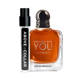 Emporio Armani Stronger With You Intensely Eau De Parfum Sample Above The Collar