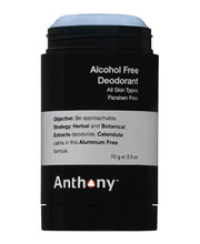 Load image into Gallery viewer, Anthony Deodorant Alcohol Free 70g