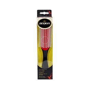 Denman Brushes D3 Medium Styling Brush 7 Rows - Black/Red
