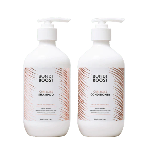 Bondi Boost Curl Boss Shampoo and Conditioner 500ml Bundle