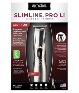 Andis Slimline Pro Li Cordless Trimmer Chrome