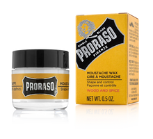 Load image into Gallery viewer, Proraso Moustache Wax Wood &amp; Spice 15ml