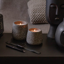 Load image into Gallery viewer, Koch &amp; Co Terrazzo Ambergris Grey Medium Scented Candle