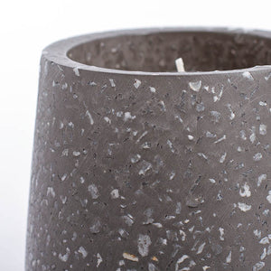 Koch & Co Terrazzo Ambergris Grey Medium Scented Candle