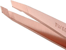 Load image into Gallery viewer, Tweezerman Slant Tweezer Rose Gold