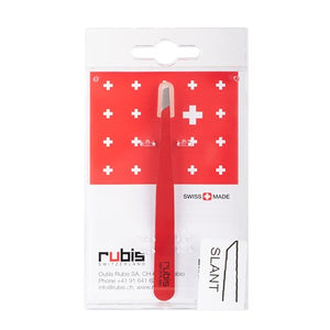 Rubis Classic Slant Tweezer - Red