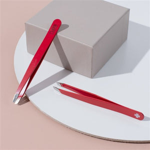 Rubis Classic Slant Tweezer - Red