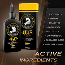 Load image into Gallery viewer, Bossman Jelly Beard Oil Gold 118g