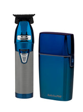 Load image into Gallery viewer, BaBylissPRO Duo Blue Chrome Double Foil Shaver and Outliner Trimmer