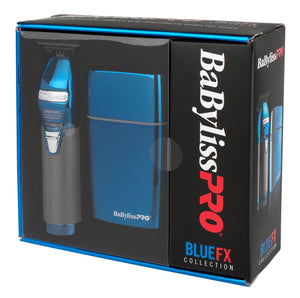 BaBylissPRO Duo Blue Chrome Double Foil Shaver and Outliner Trimmer