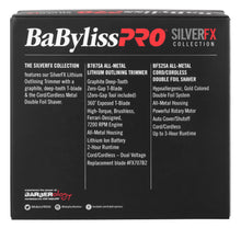 Load image into Gallery viewer, BaBylissPRO Duo Silver Double Foil Shaver and Outliner Trimmer