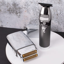 Load image into Gallery viewer, BaBylissPRO Duo Silver Double Foil Shaver and Outliner Trimmer