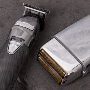 BaBylissPRO Duo Silver Double Foil Shaver and Outliner Trimmer