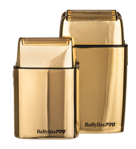 BaBylissPRO Duo Single & Double Foil Shavers - Gold