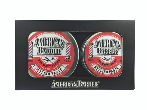 American Barber Styling Paste 50ml-100ml Duo Bundle