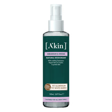 Load image into Gallery viewer, A&#39;kin Geranium &amp; Wood Spray Deodorant 150ml