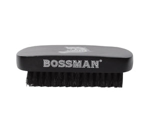 Bossman Hand Held Boar & Nylon Bristle Brush