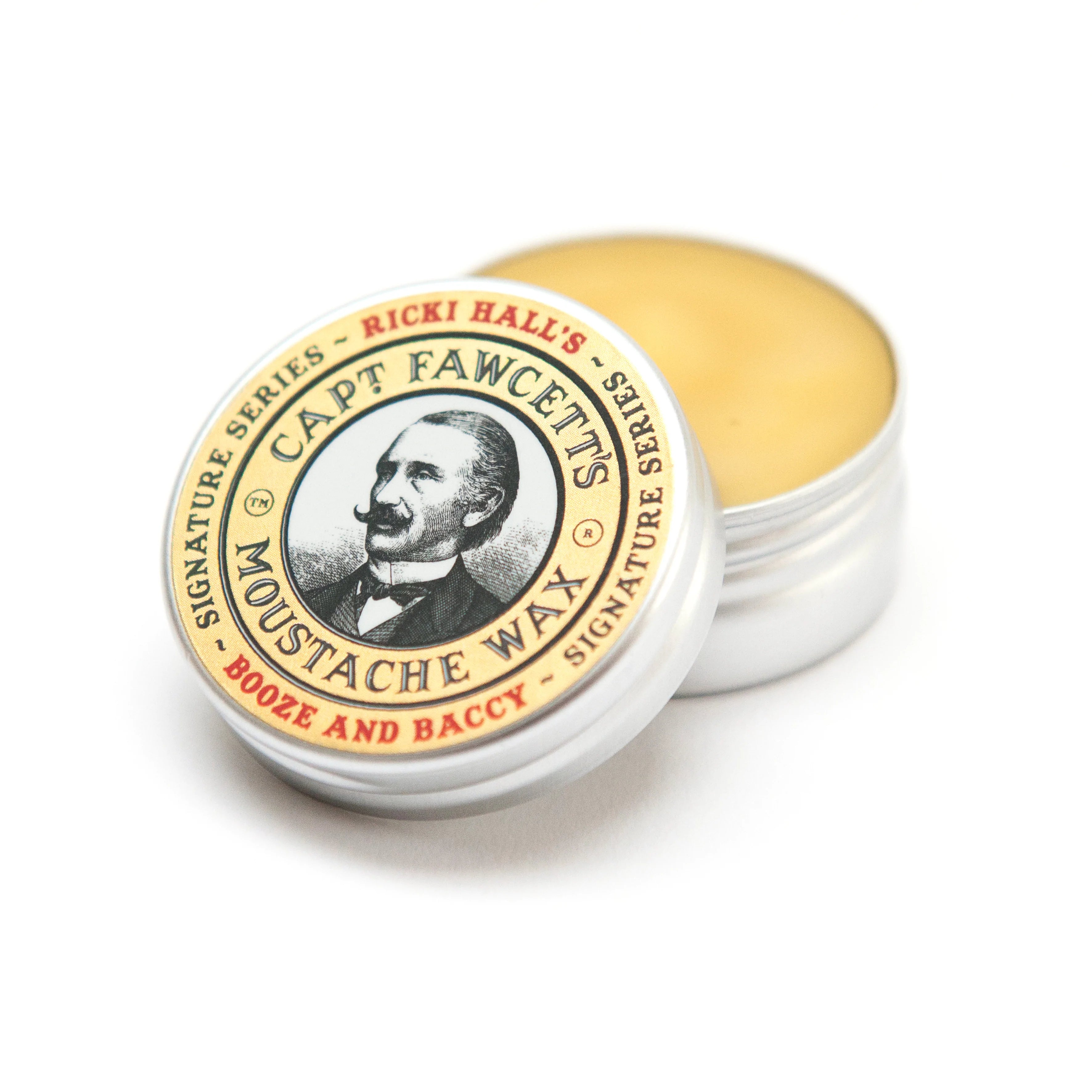 Captain Fawcett’s Ricki Hall Booze & Baccy Moustache Wax 15ml