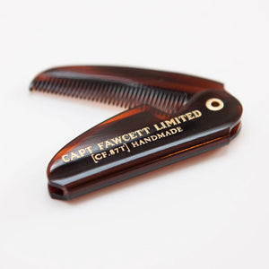 Captain Fawcett's Folding Pocket Moustache Comb