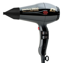 Load image into Gallery viewer, Parlux 3800 Ionic and Ceramic Hair Dryer - Black