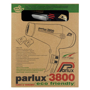 Parlux 3800 Ionic and Ceramic Hair Dryer - Black