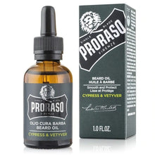 Load image into Gallery viewer, Proraso Beard Oil Cypress &amp; Vetyver 30ml