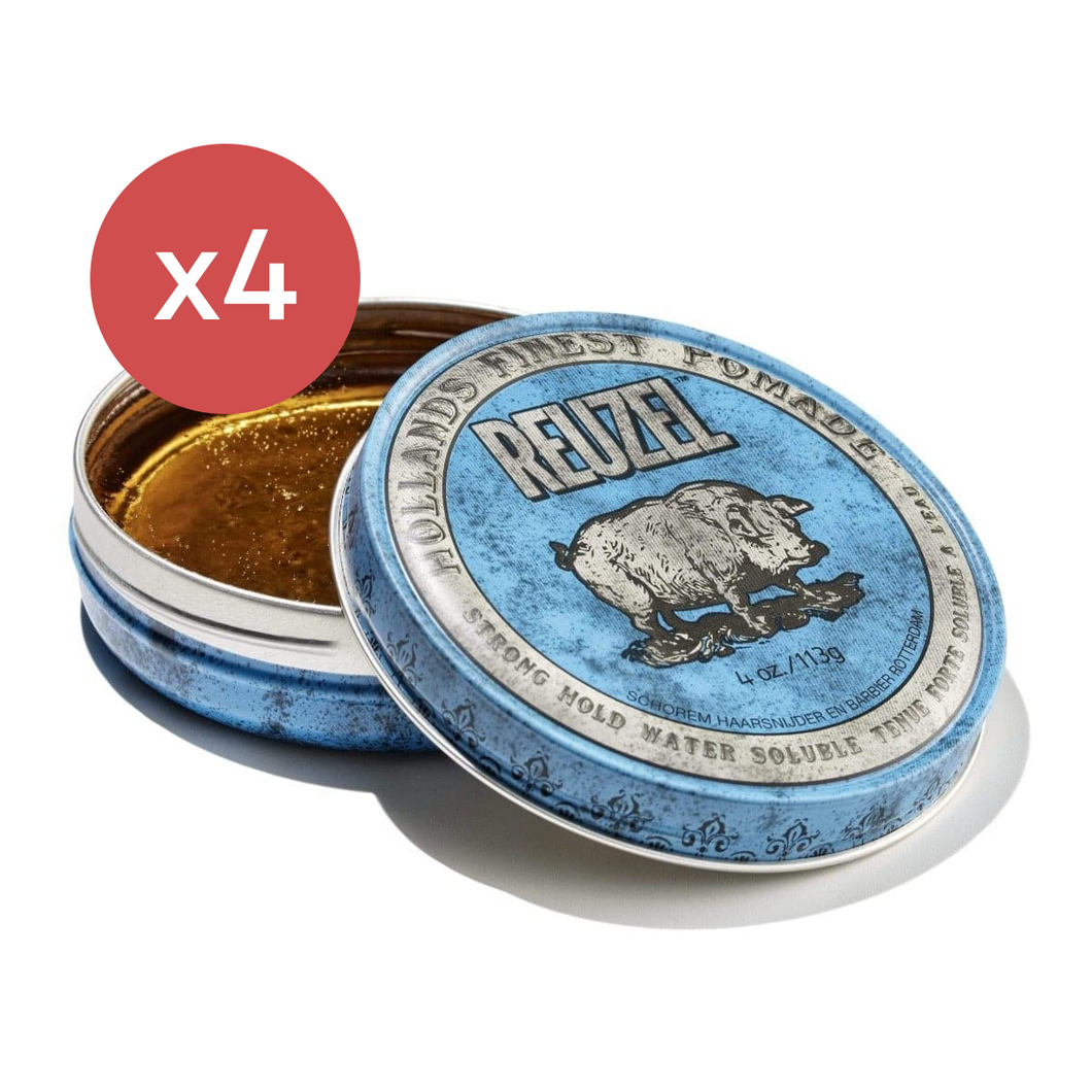 Reuzel Blue Pomade Quad Bundle