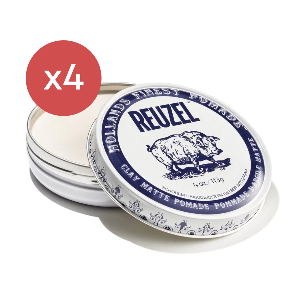 Reuzel Clay Matte Pomade Quad Bundle