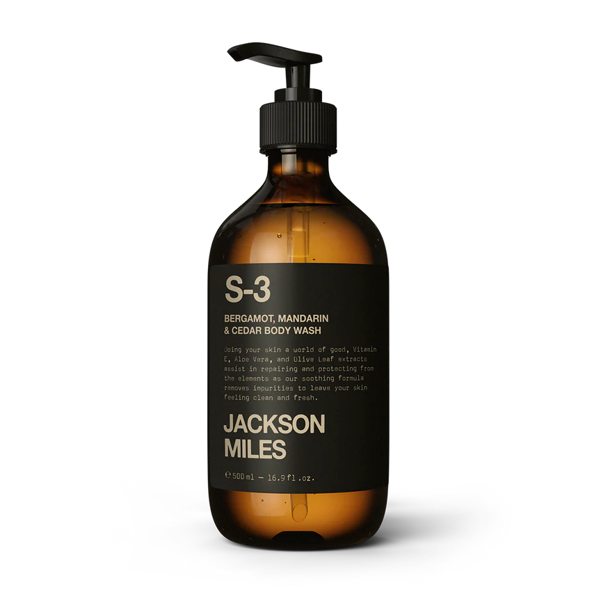 Jackson Miles S-3 Bergamot, Mandarin & Cedarwood Oud Body Wash 500ml