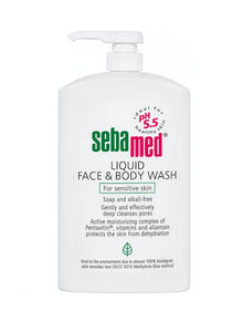 Sebamed Liquid Face & Body Wash 1000ml Pump