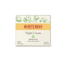 Load image into Gallery viewer, Burt&#39;s Bees Sensitive with Cotton Extract Night Cream 50g