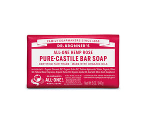 Dr. Bronner's Pure-Castile Bar Soap Rose 140g