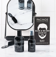 Load image into Gallery viewer, Pacinos Hair &amp; Beard Colour Kit - Black