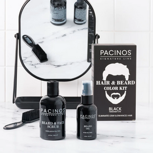 Pacinos Hair & Beard Colour Kit - Black