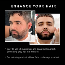 Load image into Gallery viewer, Pacinos Hair &amp; Beard Colour Kit - Black
