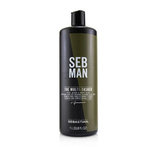 Load image into Gallery viewer, Sebastian SEB MAN The Multi-Tasker 3 in 1 Hair, Beard &amp; Body Wash 1000ml