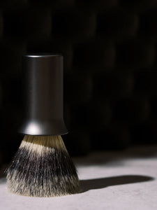 Supply Silvertip Synthetic Shave Brush - Matte Black